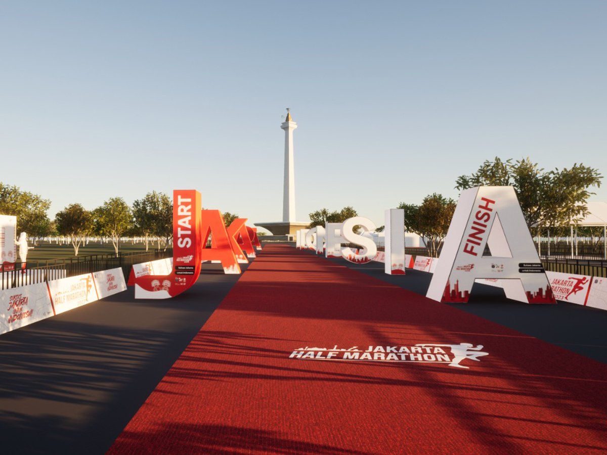 Jakarta Half Marathon 2023 - 3D & 2D Creative Concept