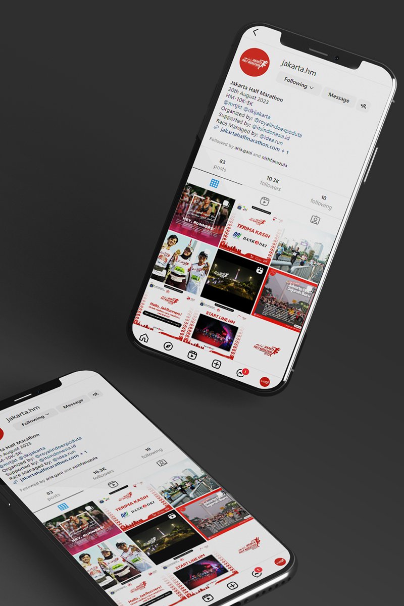 Jakarta Half Marathon 2023 - Social Media Management
